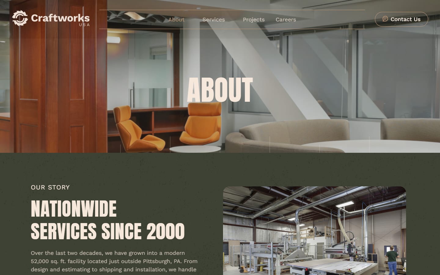 Craftworks USA about page