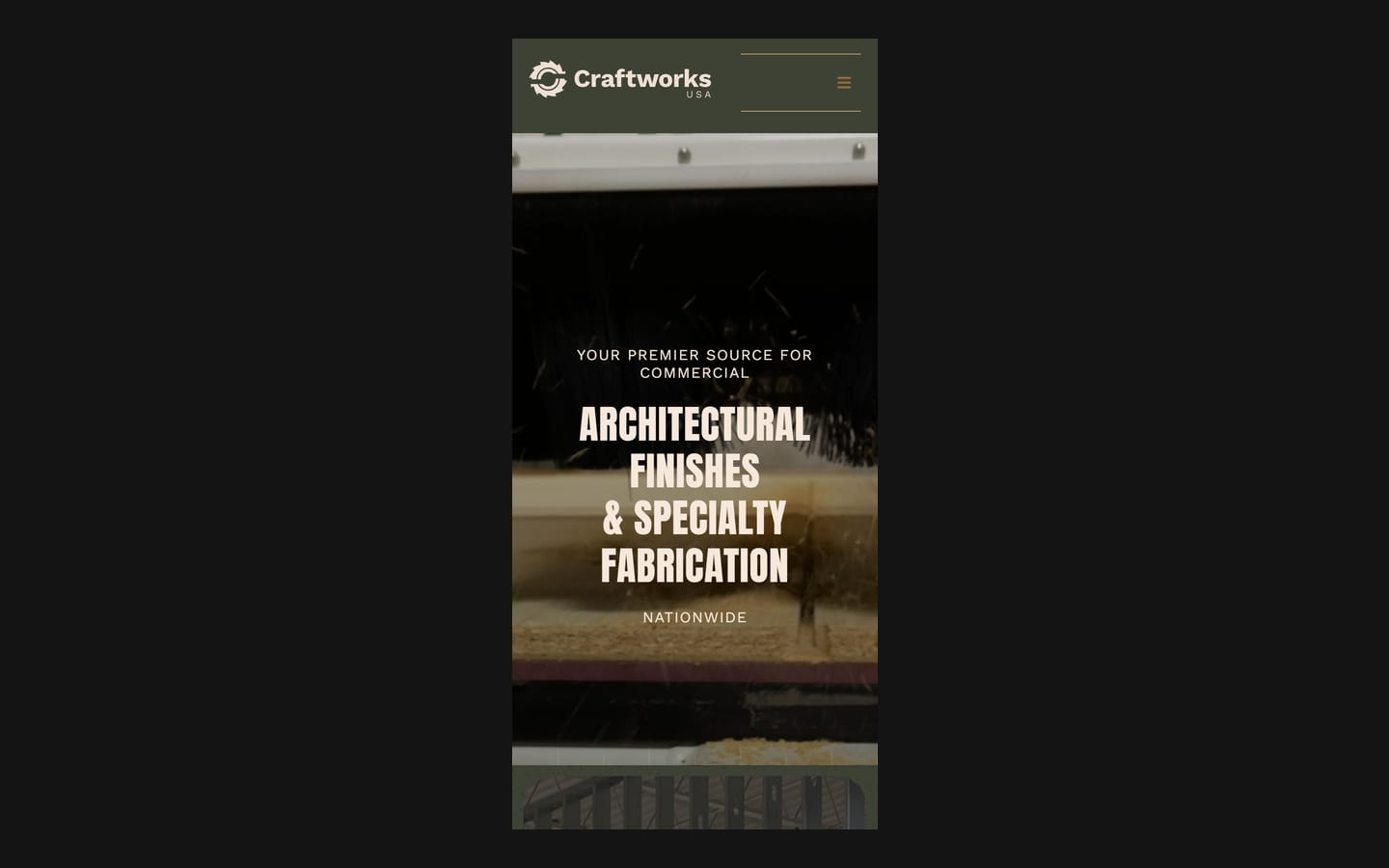 Homepage on a phone