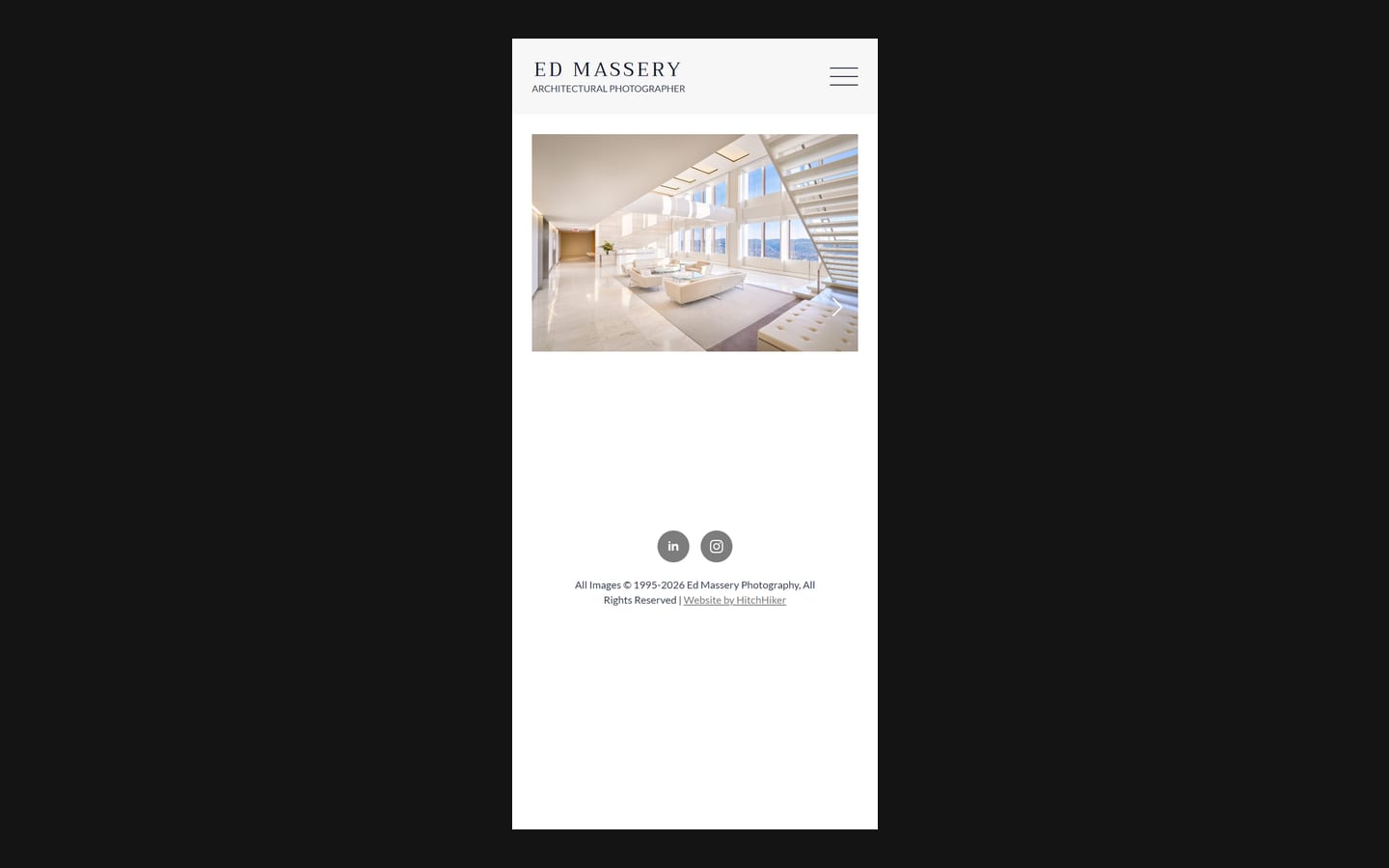 Ed Massery website on a phone