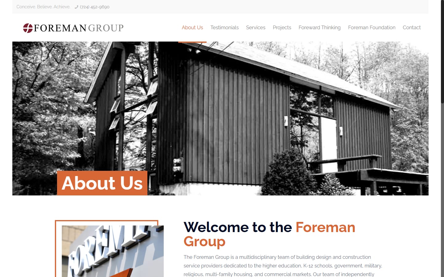 Foreman Group about page