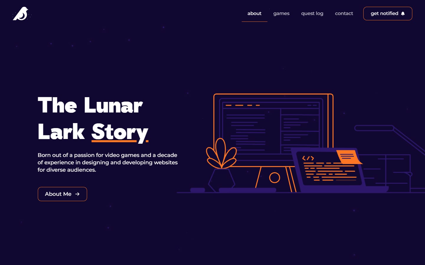 Lunar Lark Games about page