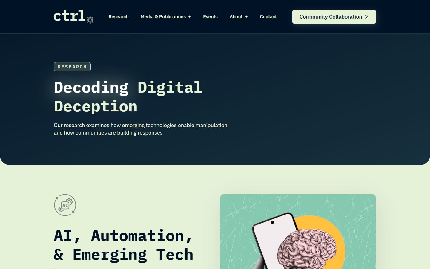 Pitt CTRL research page