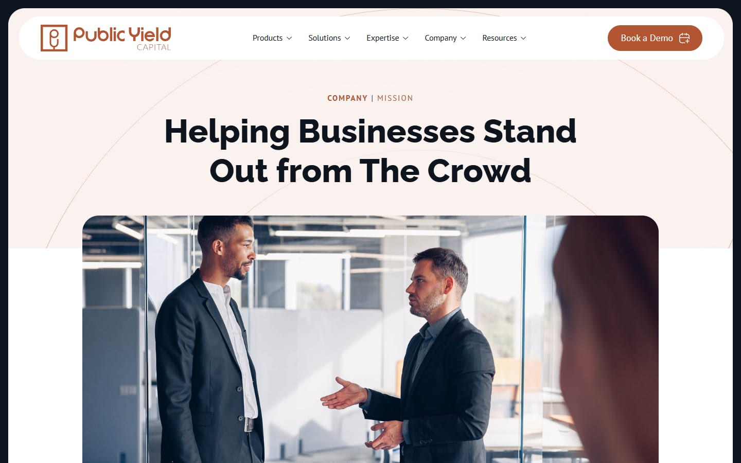 Public Yield company mission page